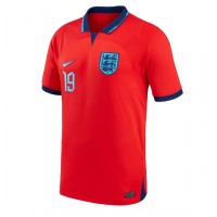Camisa de time de futebol Inglaterra Mason Mount #19 Replicas 2º Equipamento Mundo 2022 Manga Curta